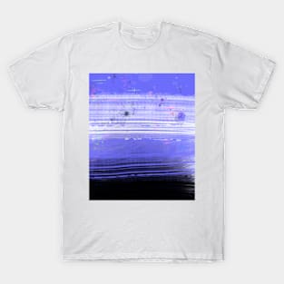 Abstract Landscape Violet Black T-Shirt